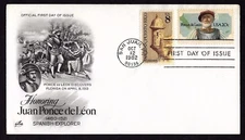 #2024 20c Ponce de Leon Combo - ArtCraft FDC + #1437 San Juan