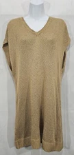 NEW Ralph Lauren Tunic Sweater Khaki Open Knit Dolman Sleeve Womens 2X Coastal