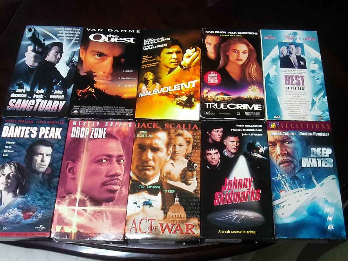 LOT OF 10 VHS MOVIES~ACTION~HARD TO FIND~G/C VHS~MALEVOLENT
