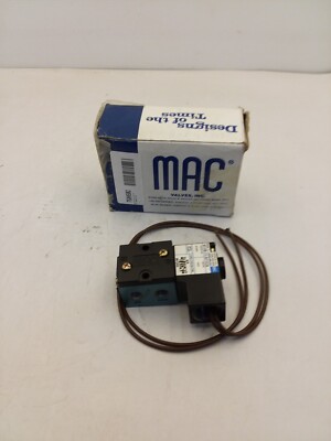 MAC 611B-11-911CA SOLENOID VALVE 6 VDC 10.6 WATT 150 PSI MAX 1/8'' NPT PORTS NIB