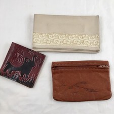 Leather wallet lot of 3