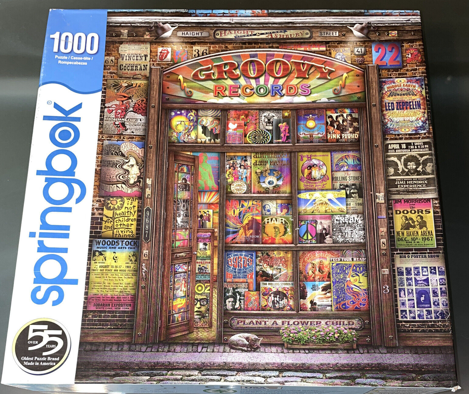 SPRINGBOK GROOVY RECORDS 1000 PIECE JIGSAW PUZZLE Record Music Cover Artwork Art