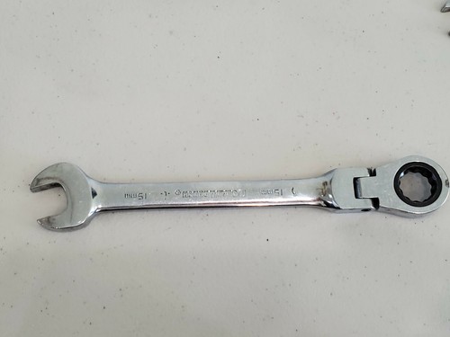 GearWrench 15mm 12pt Ratcheting Wrench Flex Head