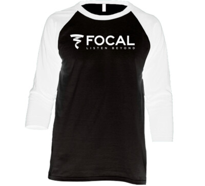 Focal Sound Car Audio Sub Woofer Logo Cool Raglan 3/4 Sleeve