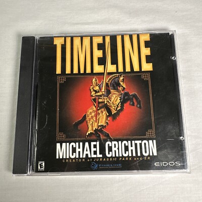 Michael Crichton TIMELINE PC Game CD-ROM Adventure Disc Near Mint