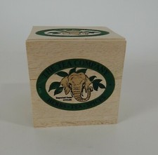Vintage Wooden Box Of Orange PEKOE Tea Bags (Empty) By The Tea Company