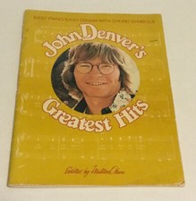 Vintage 1976 John Denver Greatest Hits Sheet Music Easy Piano Organ