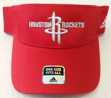 NBA Houston Rockets Adidas Adult  Adjustable Fit Sun Visor NEW!