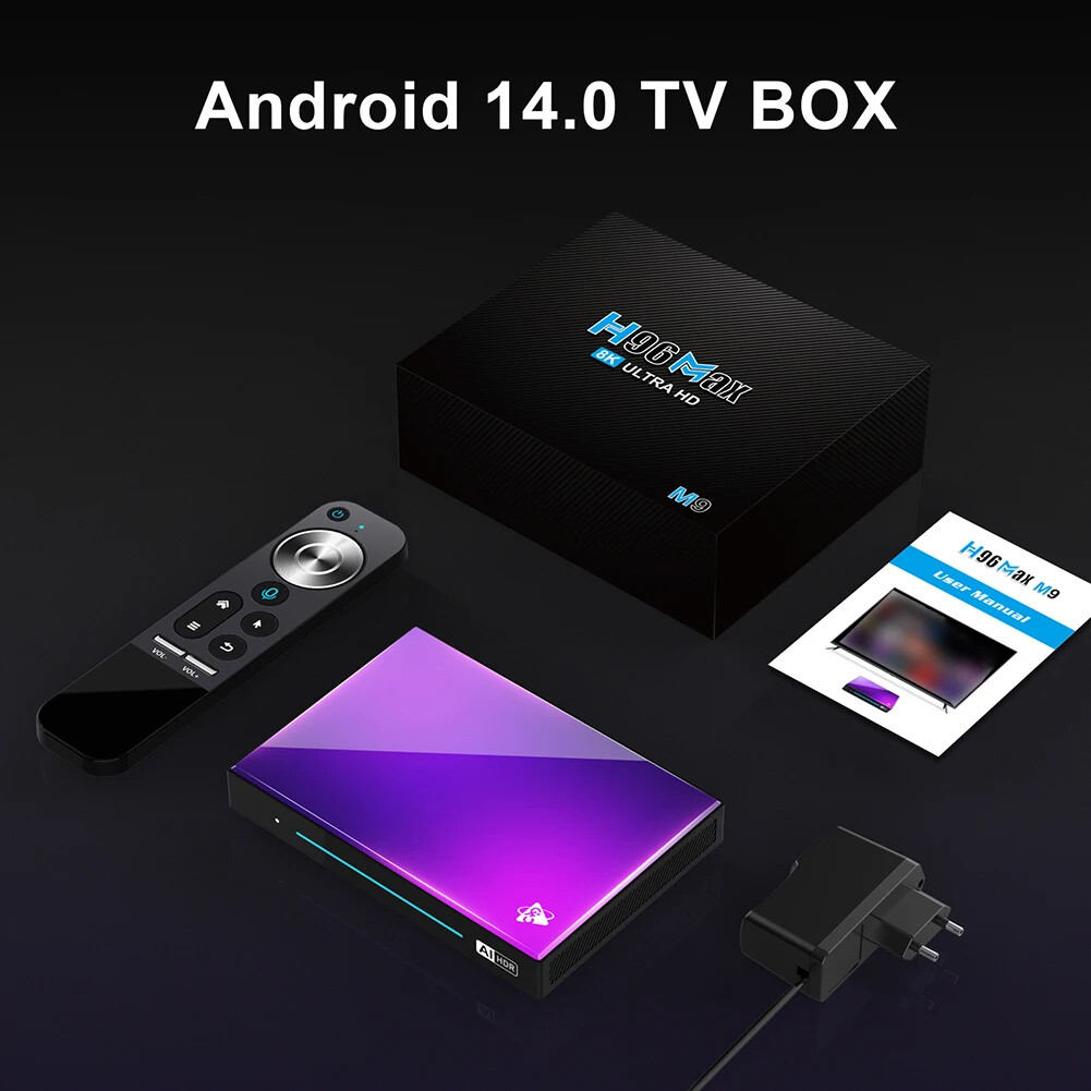 H96 Max M9 AI Smart TV Box アンドロイド14 ボックス H96 MAX M9 Smart TV Box Android 14 RK3576 8K HD Media Player WiFi6