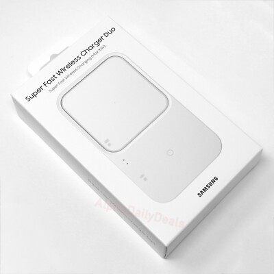 スマホアクセサリー Galaxy Super Fast Wireless Charger Duo Samsung Galaxy 15W Super Fast Wireless Charger Duo White EP