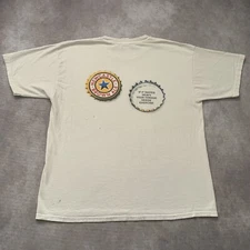 Vintage 90s New Castle Brown Ale Shirt Size XL Beer Graphic England Funny Pint  
