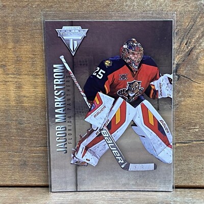 2013-14 Panini Titanium Hockey Card #40 Jacob Markstrom Florida Panthers