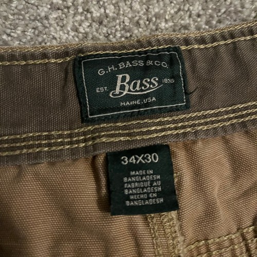 GH Bass & Co Hiking Outdoor Pants Mens 34x30 Baggy - Picture 2 of 4