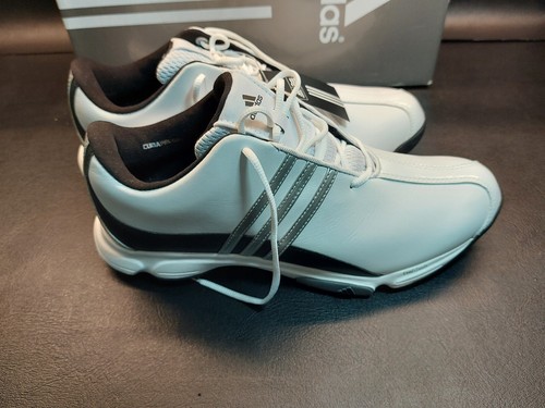 Adidas White/Grey/Black Traxion Lite AT Golf Shoes From 2009 Women's Size 9 Wide - Picture 3 of 8