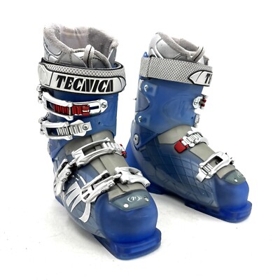 Tecnica Vento 8 Blue Downhill Ski Boots Women's Size Mondo 24.5