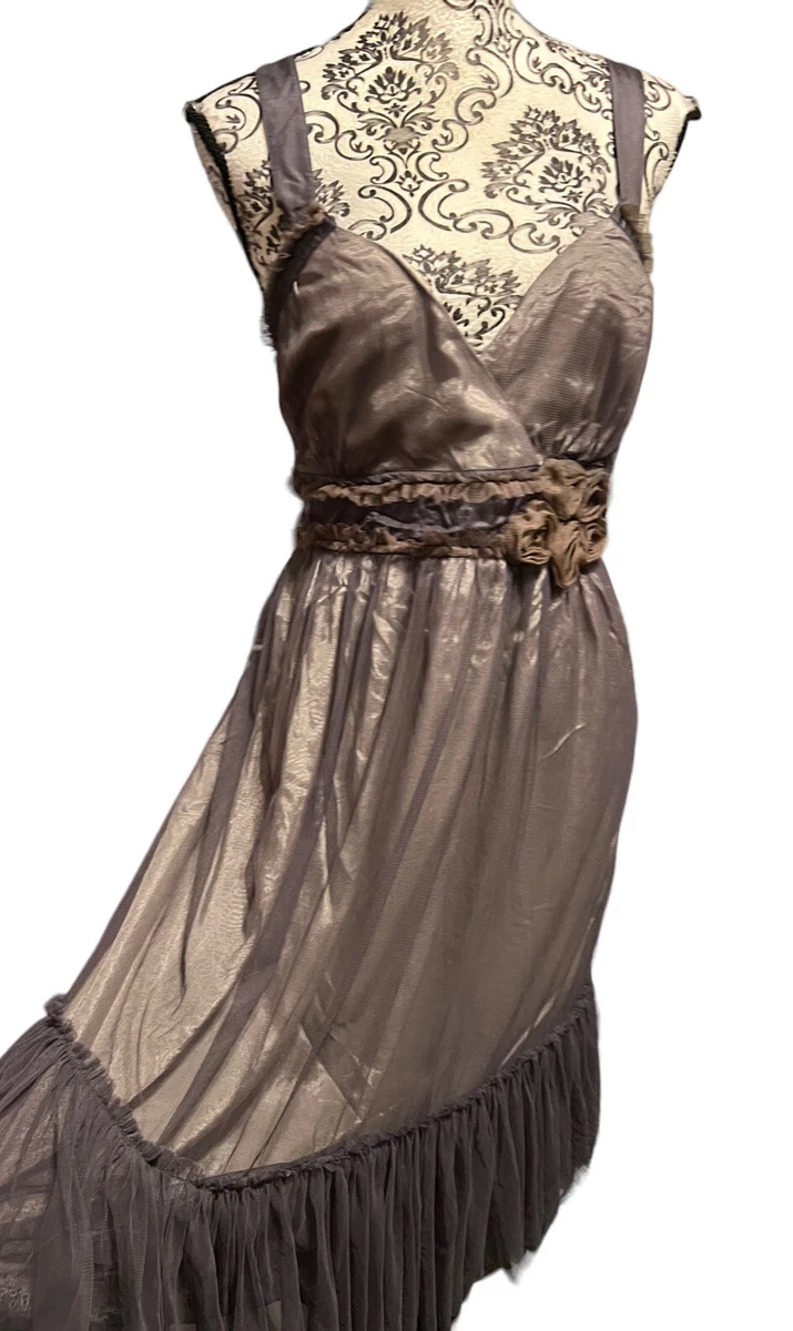 Tulle overlay top midi dress