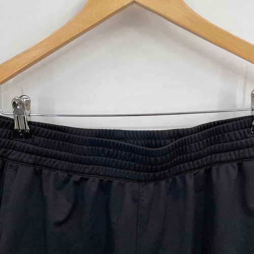 Adidas Shorts Boys XL Black Red Stripe Elastic Drawstring Waist Pockets - Picture 5 of 8
