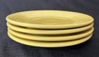 4 pc. Set of Homer Laughlin Yellow FIESTAWARE Lunch Plates