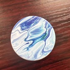 PopSockets The Blues Marble Phone Grip Stand Popgrip With Swapable Top