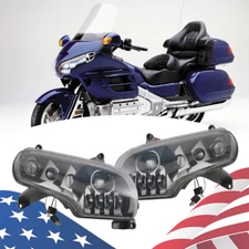 LED Headlight DRL Hi/Low Beam w/ Turn Signal For Honda GoldWing GL1800 2001-2017
