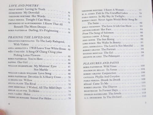 Love Poems: Everyman's Library Pocket Poets Hardcover, Jacket, English NEW - Imagen 7 de 12