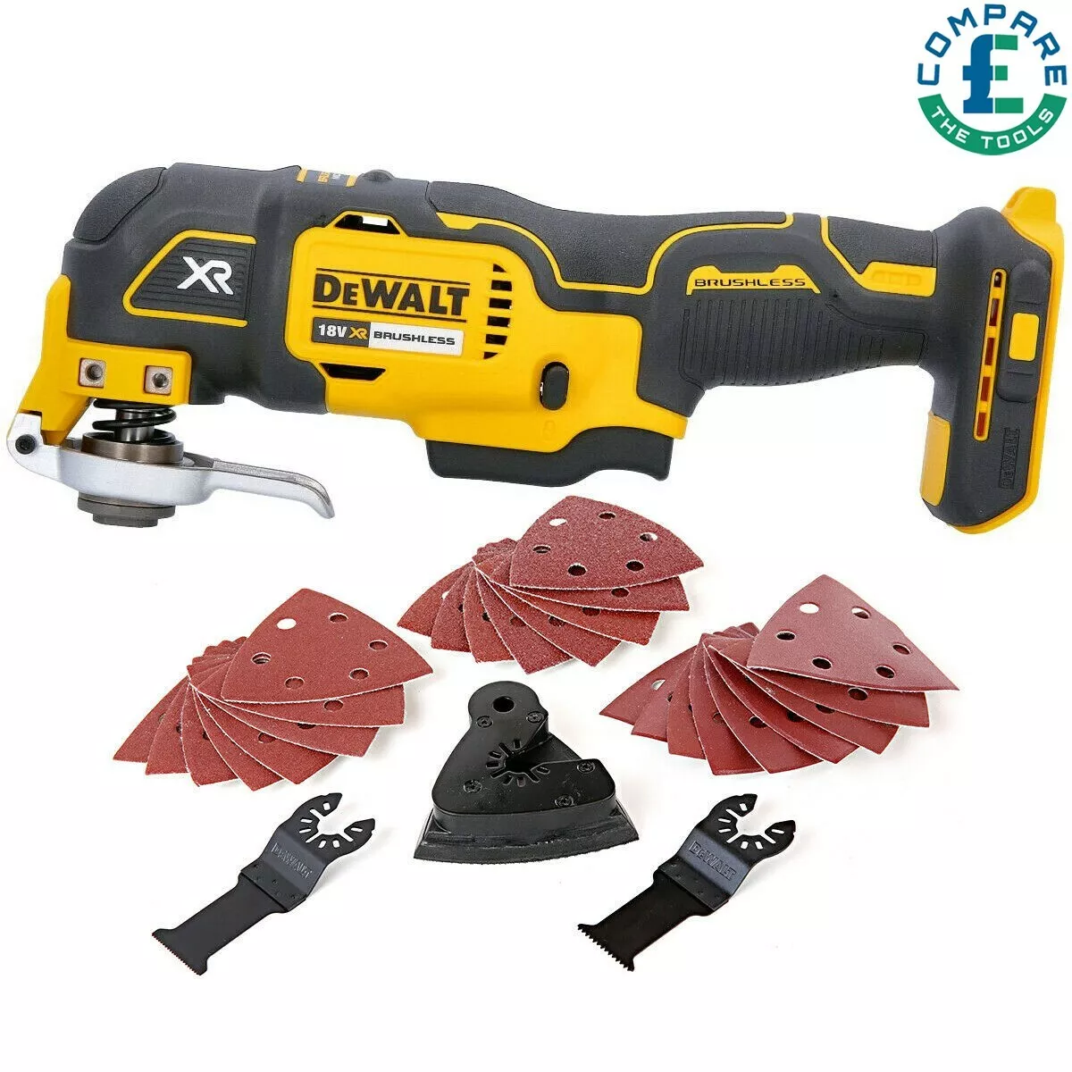 DeWalt DCS355N 18V XR Brushless Oscillating Multi Tool With Acc