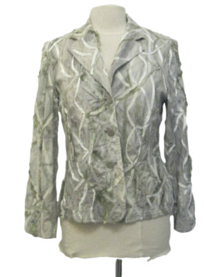 ATEMBERAUBENDE Jacke von VERSE 38 UK 10 ungewöhnliche Applikation Party