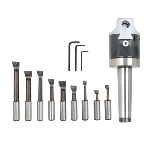 3 Piece Boring Head Boring Tool Set 2 Inch Head & MT3 & 1/2 Inch New - Picture 6 of 16