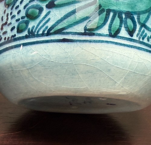 Studio Pottery Cup & Saucer Sign Felix Tisso Hand Painted Mexican Folk ArtStudio - Picture 4 of 8