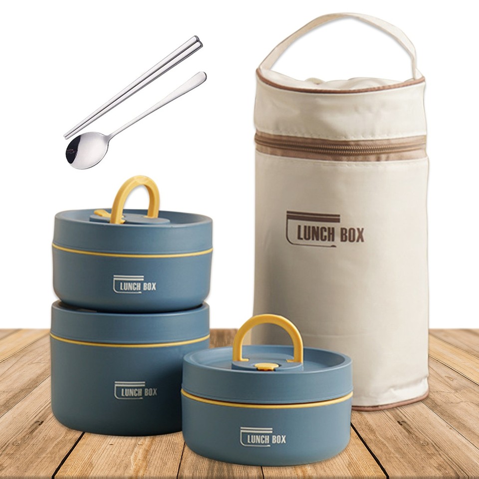 Box Containers SetBento Box Adult Lunch Box,Portable Insulated Lunch