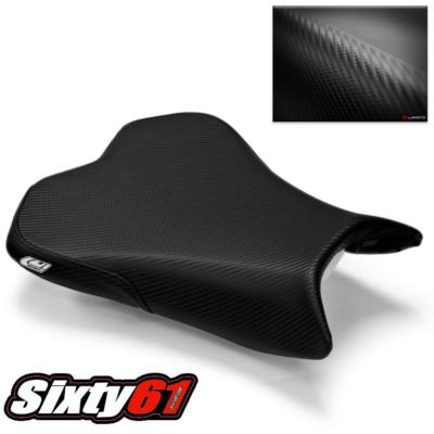 Kawasaki ZX10R Seat Covers 2008 2009 2010 Luimoto Front Black
