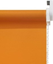 Square Eyelet Roller Blinds Easy Fit Trimmable Plain Fabric Window Roller Blind