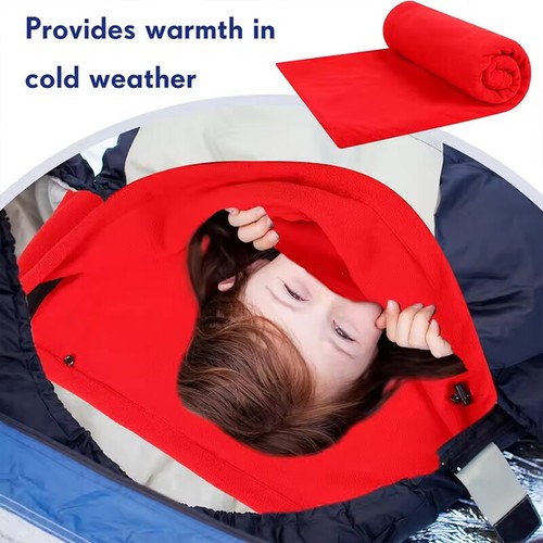 Polar Fleece Sleeping Bag Liner Single Sleeping Bag Zippered Lightweight Camping - Picture 15 of 26