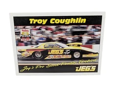 Troy Coughlin Jeg's Pro Stock Pontiac Firebird Drag Racing Promo Hero 5"X7" Card