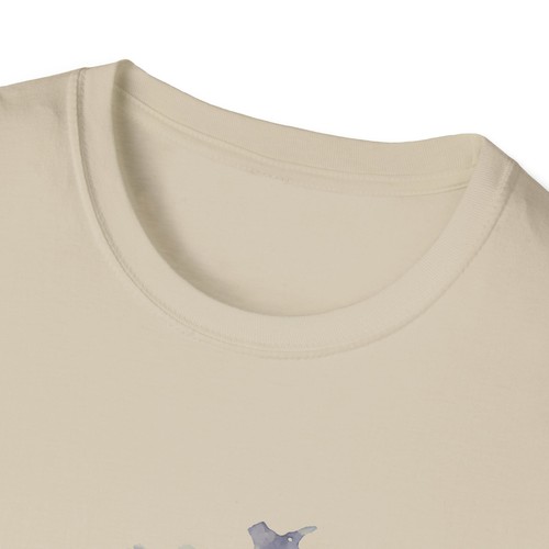Perfectly Imperfect Blau Lila Aquarell Splash T-Shirt, Unisex Premium Baumwolle - Bild 8 von 49