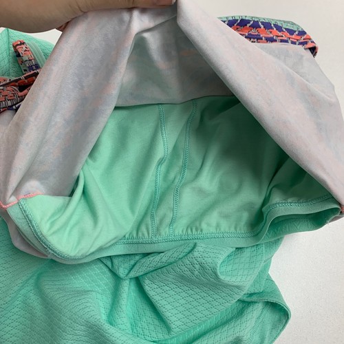 Ivivva Tank Top Girls 12 Mint Double Dutch Attach Sports Bra Pleated Activewear - Picture 12 of 13