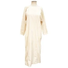 Mirth Womens Curacao Lounge Long Sleeve Canvas Cotton MAxi Dress Dove Size Small