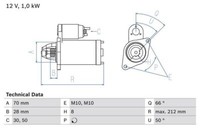 Bosch 0 986 023 230 Starter Passend FüR Subaru Suzuki