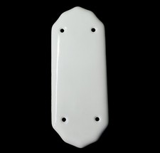 1 x White Ceramic Door Finger Push Plate 