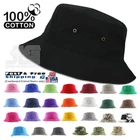 Classic Quality Bucket Hat 100% Cotton Size S/M ~ L/XL Summer Fisherman Hat Cap