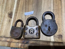 Vintage Six Levers, Rust Proof & R padlocks (21928)