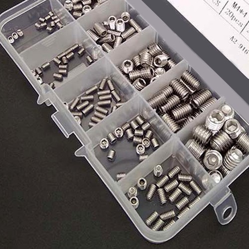 200×Stainless Steel Socket Hex Set Grub Screws Cup Point Assortment M3 4 5 M6 M8 - Picture 9 of 11