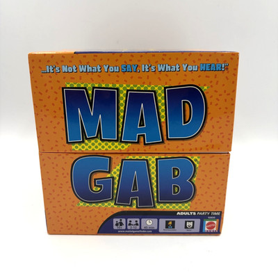 Mad Gab Game COMPLETE Mattel 2005 Party Game Words Humor
