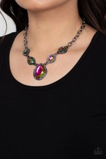 Paparazzi Jewelry Accessories - The Upper Echelon - Oil Spill Necklace - Vintage