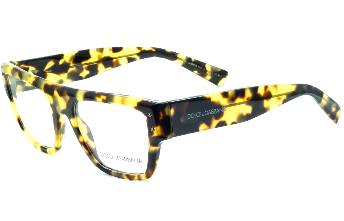 DOLCE & GABBANA Eyeglasses DG 3384 512 54-19 145 Yellow Havana
