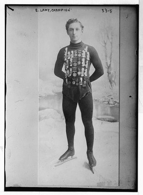Photo:Edmund A Lamy Champion Speed Skater Portrait