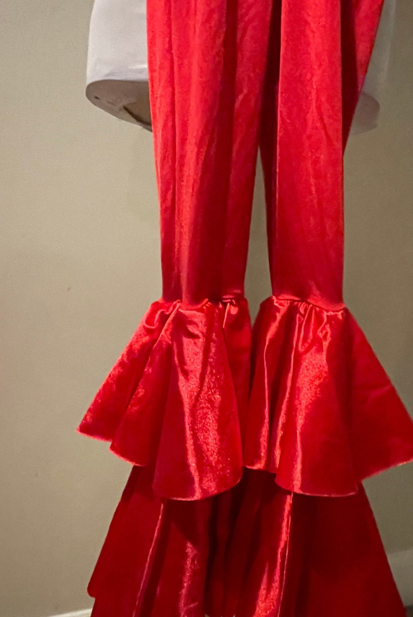 WEISSMAN Sequin Dancing Queen Red Unitard Dance Costume 10916 NWOT - IC Child View 4