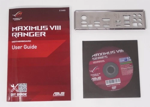 ASUS Maximus VIII Ranger - SET ATX Slotblende IO Shield Handbuch CD (#2320)