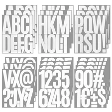 5" Large Self Adhesive Letter Number Sticker, 20 Sheets Waterproof Vinyl Alph...