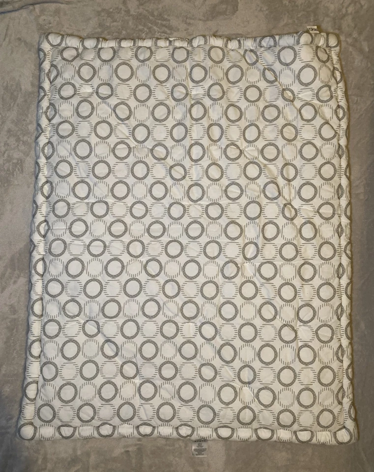 Manta Bebé Nojo Cuna Edredón Elefantes Gris Blanco Rosa Círculos Reversibles Foto 4 de 4